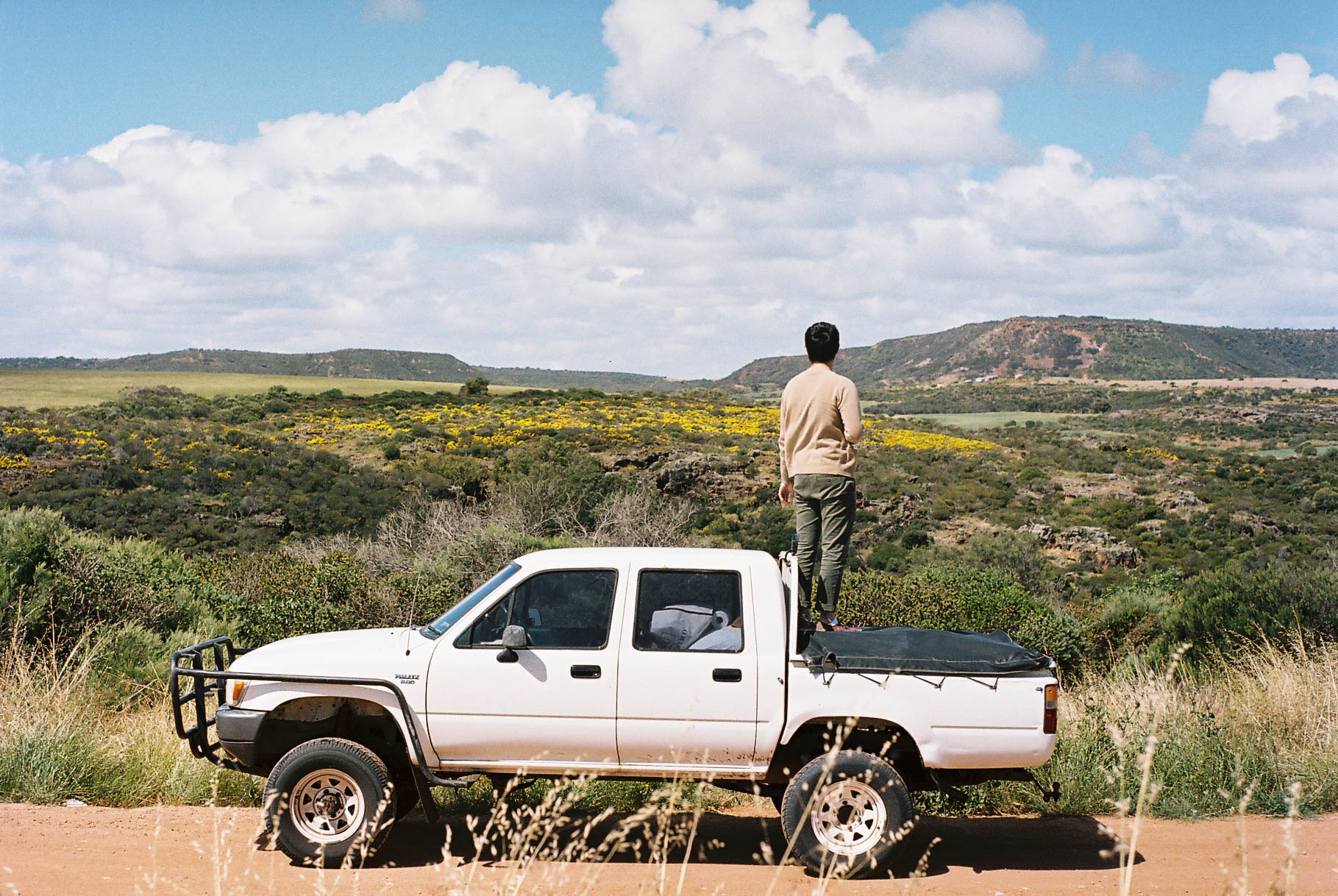 Geraldton Roadtrip Hilux In Transit Analogue Photography