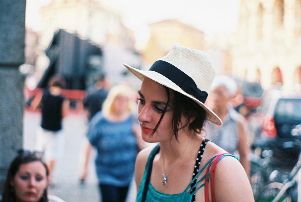 Verona Piazza Brà Candid Portrait
