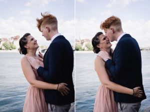 Basel Destination Wedding Photography Will & Fabs Rhein River Portraits 7