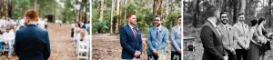 Documentary wedding photos of the groom anxiously waiting for his bride at their Wedding in Donnelly River Village, Bridgetown.
