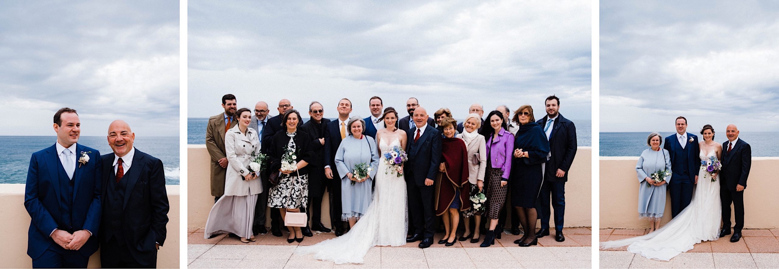 Italian wedding photos of the groom's family at his Wedding on the Italian Riviera.
